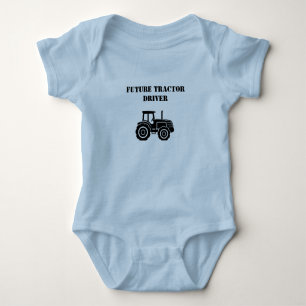 Toekomstige Tractor Driver Baby Bodysuit