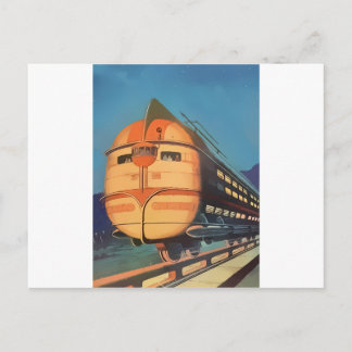 Toekomstige trein briefkaart