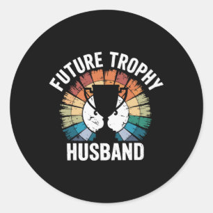 Toekomstige trofee-echtgenoot ronde sticker