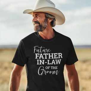Toekomstige Vader In Recht van Groom BV Bruiloft T-shirt