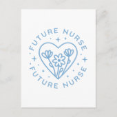 Toekomstige verpleegkundige studentmotivatie blauw briefkaart (Voorkant)