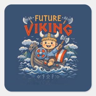 Toekomstige Viking Grappige Noorse Stickers