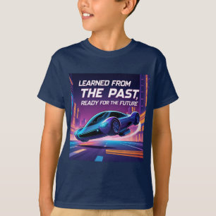 Toekomstige Vliegende Auto met Inspirerende Spreuk T-shirt