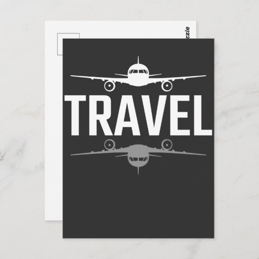 Toekomstige Vliegtuig voor het reizen en het uitst Briefkaart (Voorkant / Achterkant)