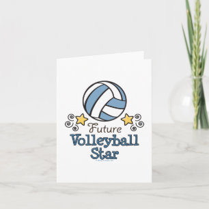Toekomstige Volleybal Star Blank Note Kaart