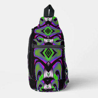 Toekomstige Vormen Licht Totem Neon Prism Sling Bag