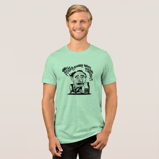 Toekomstige vriendjes, gekke carousals Tri-Blend shirt (Voorkant volledig)