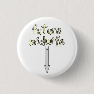 toekomstige vroedvrouw ronde button 3,2 cm