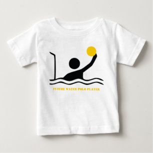 Toekomstige waterpolospeler silhouet baby T-shirt