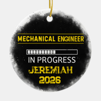 Toekomstige werktuigbouwkundig ingenieur keramisch ornament