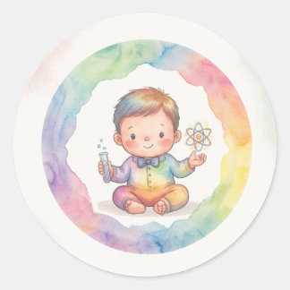 Toekomstige wetenschapper is onderweg ronde sticker