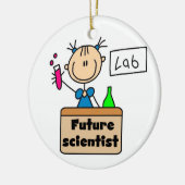 Toekomstige wetenschapper keramisch ornament (Links)