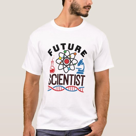 Toekomstige wetenschapswetenschap Lover STEM T-shirt (Voorkant)