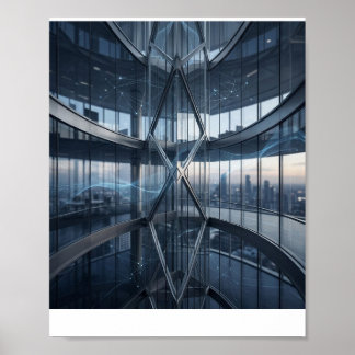 Toekomstige Zakelijke Technologie Interieur Digita Poster