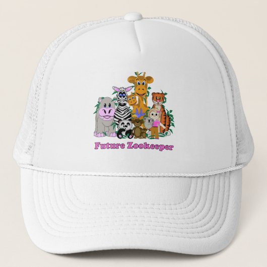 Toekomstige Zookeeper Girl Trucker Pet (Voorkant)