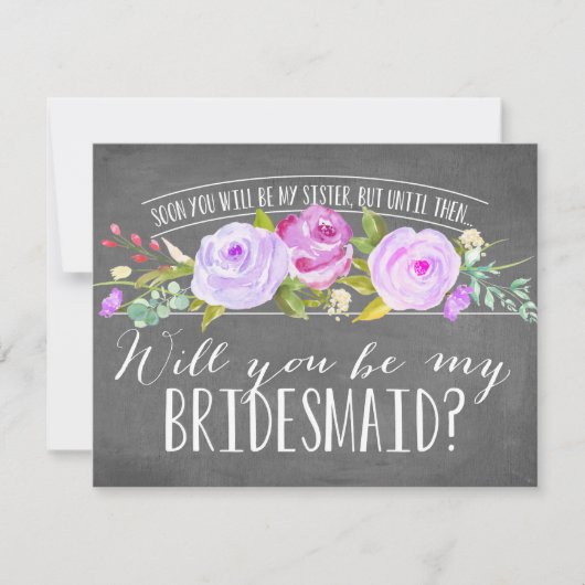 Toekomstige zuster | Bridesmaid Kaart (Voorkant)