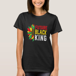 Toekomstige zwarte koningsbloemen Melanin African T-shirt