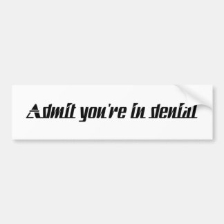 toelating bumpersticker