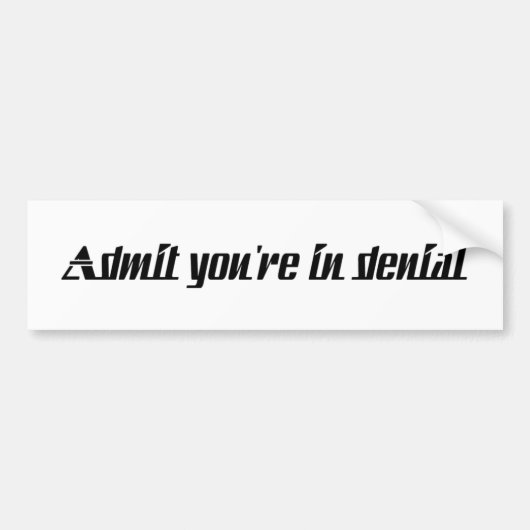 toelating bumpersticker (Voorkant)
