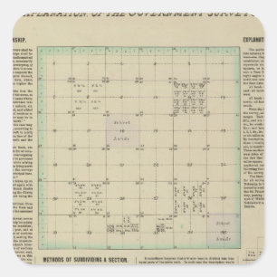 Toelichting bij overheidsenquêtes vierkante sticker