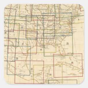 Toelichting indexoverzicht van de in de atlas gebr vierkante sticker