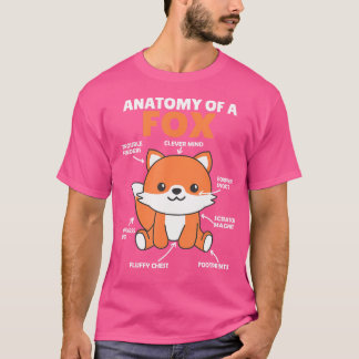 Toelichting van een vos door Cute Fox T-shirt