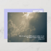 Toen de Engel des Heren aan Gideon verscheen, Briefkaart (Voorkant / Achterkant)