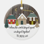 toen de wereld uit elkaar bleef , bleven we samen keramisch ornament (Achterkant)