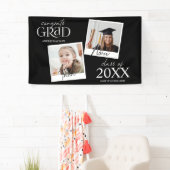 Toen en Nu | 2 Foto Afstuderen  Spandoek (Insitu)