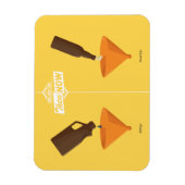 Toen en nu: Bierpong Magneet (Verticaal)