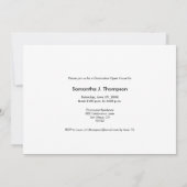 Toen en nu middelbare school Afstuderen Custom fot Kaart (Achterkant)