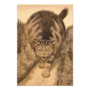 Toen ging de Tabby ver, en verder dan ver Foto Afdruk