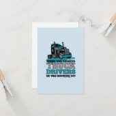 Toen God de vrachtwagenchauffeurs Creëer Kaart (Voorkant / Achterkant in situ)