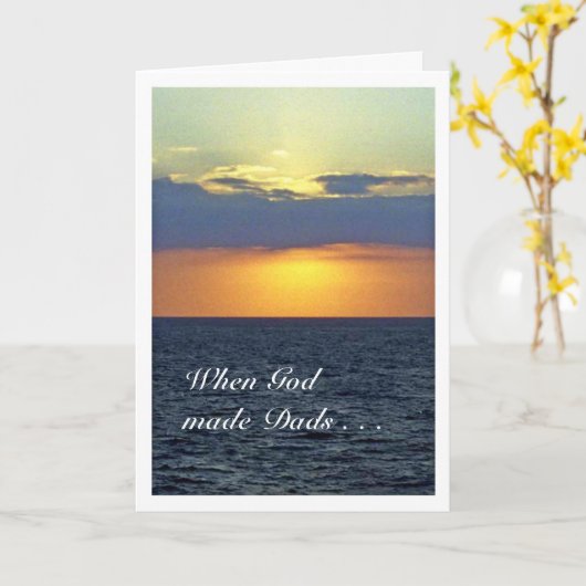 Toen God vaders maakte, gooide Hij de mal weg Kaart (Gele Bloem)