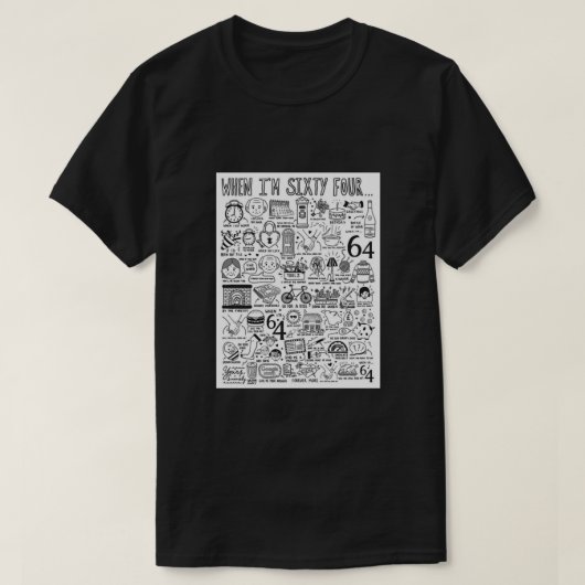 Toen ik 60 ben t-shirt (Design voorkant)