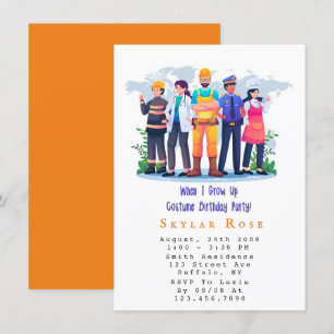 Toen ik Costume Birthday Party opgroeide Kaart