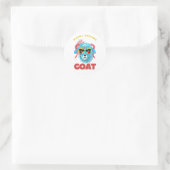 Toen ik GOAT werd Ronde Sticker (Tas)