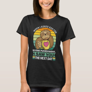 Toen ik God vroeg om duikstraf luiaard Anima T-shirt