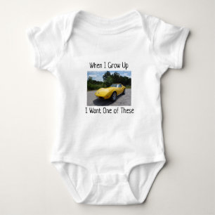 Toen ik in 1973 Corvette Baby Bodysuit groeide..