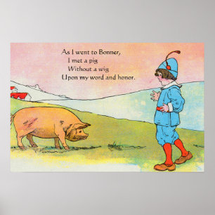 Toen ik naar Bonner ging ontmoette ik een varken - Poster
