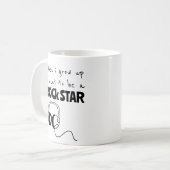 Toen ik op Rock Star Coffee Mok groeide (Voorkant links)