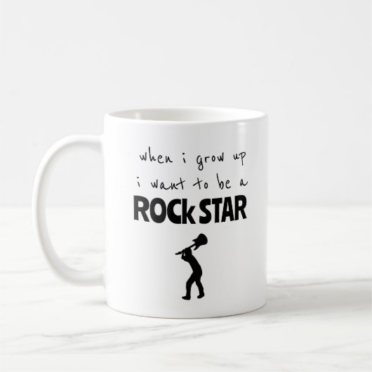 Toen ik op Rock Star Coffee Mok groeide (Links)