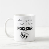 Toen ik op Rock Star Coffee Mok groeide (Links)