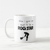 Toen ik op Rock Star Coffee Mok groeide (Links)