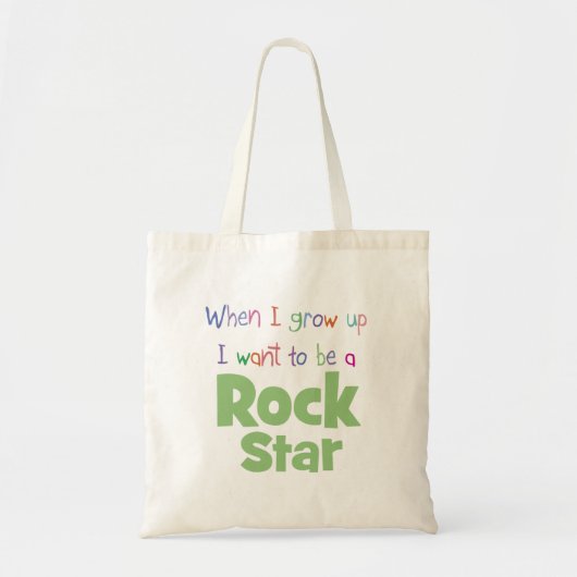Toen ik op Rock Star kweekte Tote Bag (Voorkant)