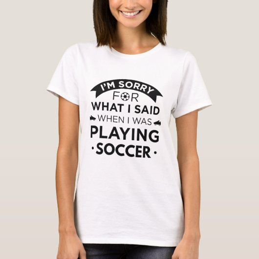 Toen ik voetbal speelde t-shirt (Voorkant)