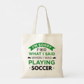 Toen ik voetbal speelde tote bag (Achterkant)
