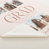 Toen & Nu Fotocollage Afstuderen Keepsake Gift Sherpa Deken (3/4)