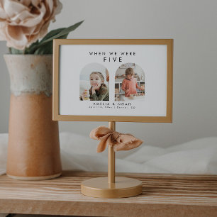 Toen we waren Baby Afbeelding Trouwtafel Nummer