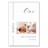 Toen we waren leeftijd trouwtafel nummer teken kaart (Achterkant)